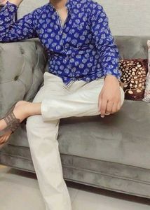 Blue Cotton Shirt