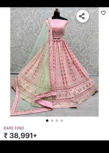 Pink Barbie Flared Hot Sexy Lengha Choli Lehenga