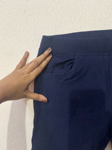 Navy Blue Comfortable Pants