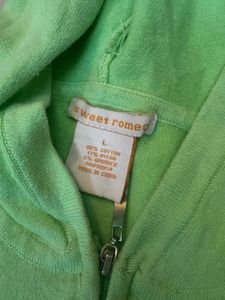 Green Zip-Up Sweater