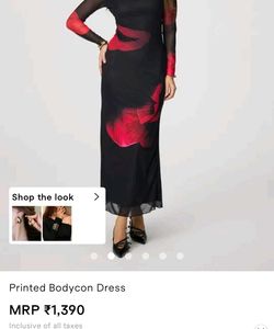 SAVANA Printed Bodycon Maxi Dress