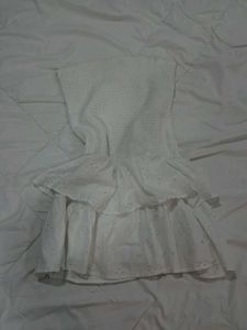 white mini dress