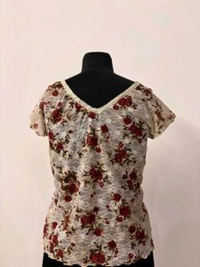 Sheer Floral Lace Top