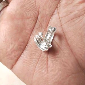 92.5 Pure Silver Hoop Earrings 1 pair