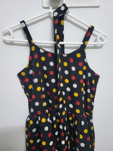 Fun Polka Dot Sundress with neck scarf