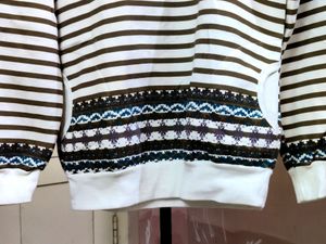 💥BUY1GET1💥 women's imported striped sweatshirt with a Fair Isle hooded sweatshirt