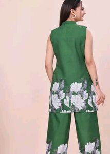 New Stylish Mustard Kurta Set with Floral Print