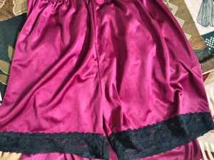 Satin Lace Pajama Set