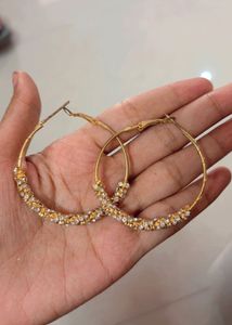 Sparkling Hoop Earrings