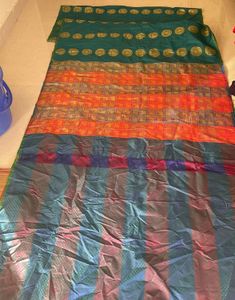 Blue Peacock Saree