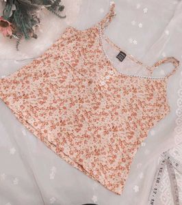 Cute Cherry Print Crop Top