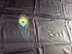 Black Mor Pankh Design Shirt Febric