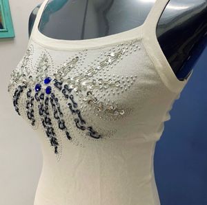 Sparkling Embellished Tank Top