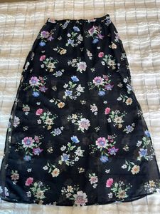 H&M - Floral Sheer Skirt