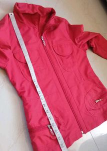 Coral Jacket with Pockets