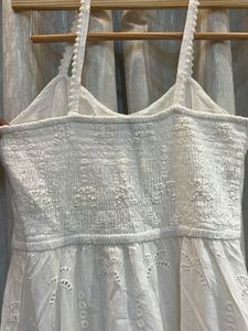 White Embroidered Sundress