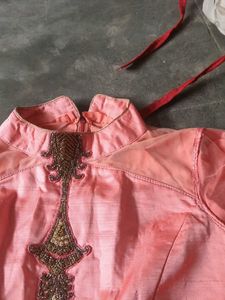 Elegant Peach Anarkali Gown perfect for SIZE M/L