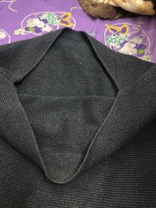black sweater