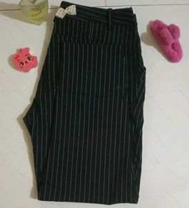 Striped  Casual Pants