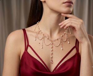 Elegant Pearl & Crystal Necklace