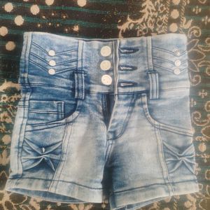 High Waisted Blue Denim Jeans