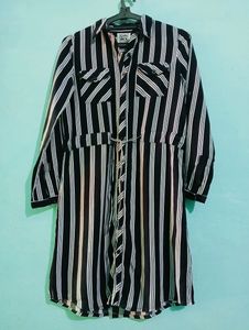 Black & White Striped Dress