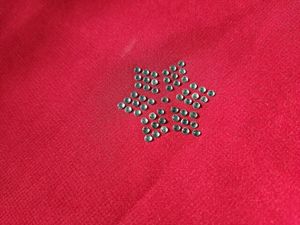 Brand New Red Colour Plain Saree With Stones