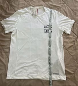 Men's White "Happily Driving Cars" T-Shirt