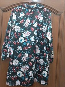 Floral Satin Nightshirt