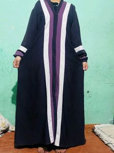 Elegant Striped Abaya