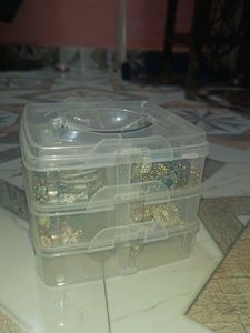 Clear 3-Tier Stackable Jewellery Organizer