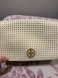Tory Burch Perforated Leather Crossbody Bag