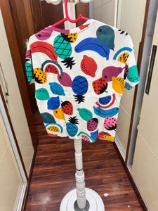 Vibrant Fruit Print T-Shirt