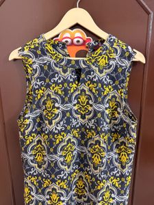 Black And Yellow Kurti