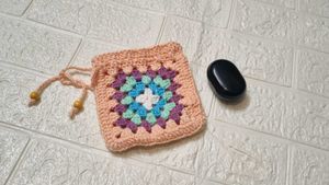 Handmade Granny Square Potli Bag