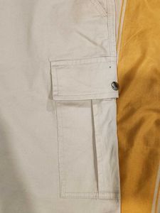 Men's Beige Cargo Shorts