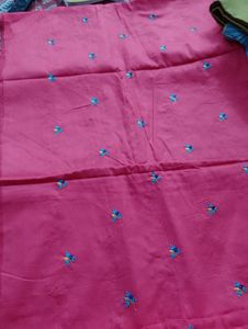 Glace Cotton Embroidery Suit