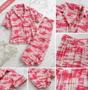Pink & White Tie-Dye Co-ord Set