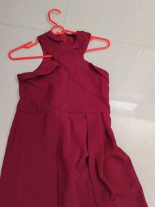 Elegant Maroon Maxi Dress
