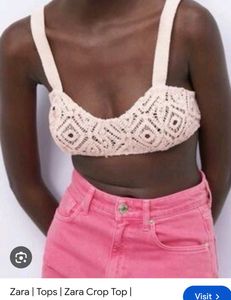 Cream Crochet Bralette