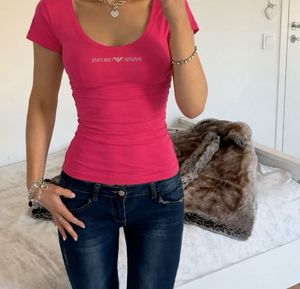 Emporio Armani Embellished Pink Top