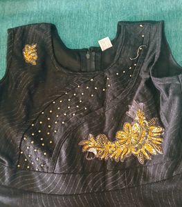 Elegant Black Embellished Dress