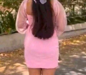 Elegant Pink Off-Shoulder Dress