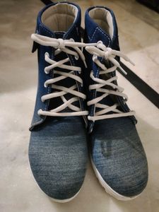 Denim Boots