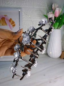 Elegant Rose Hair Claw Clip