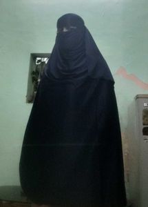 Elegant Navy Blue Abaya and Hijab Set