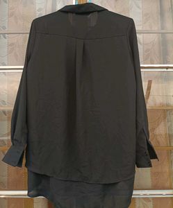 Chic Black Long Sleeve Shirt