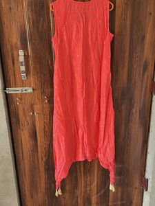 Coral Embroidered Kurta