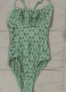 Mint Green Lace Bodysuit