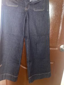 Dark Wash Wide High Denim